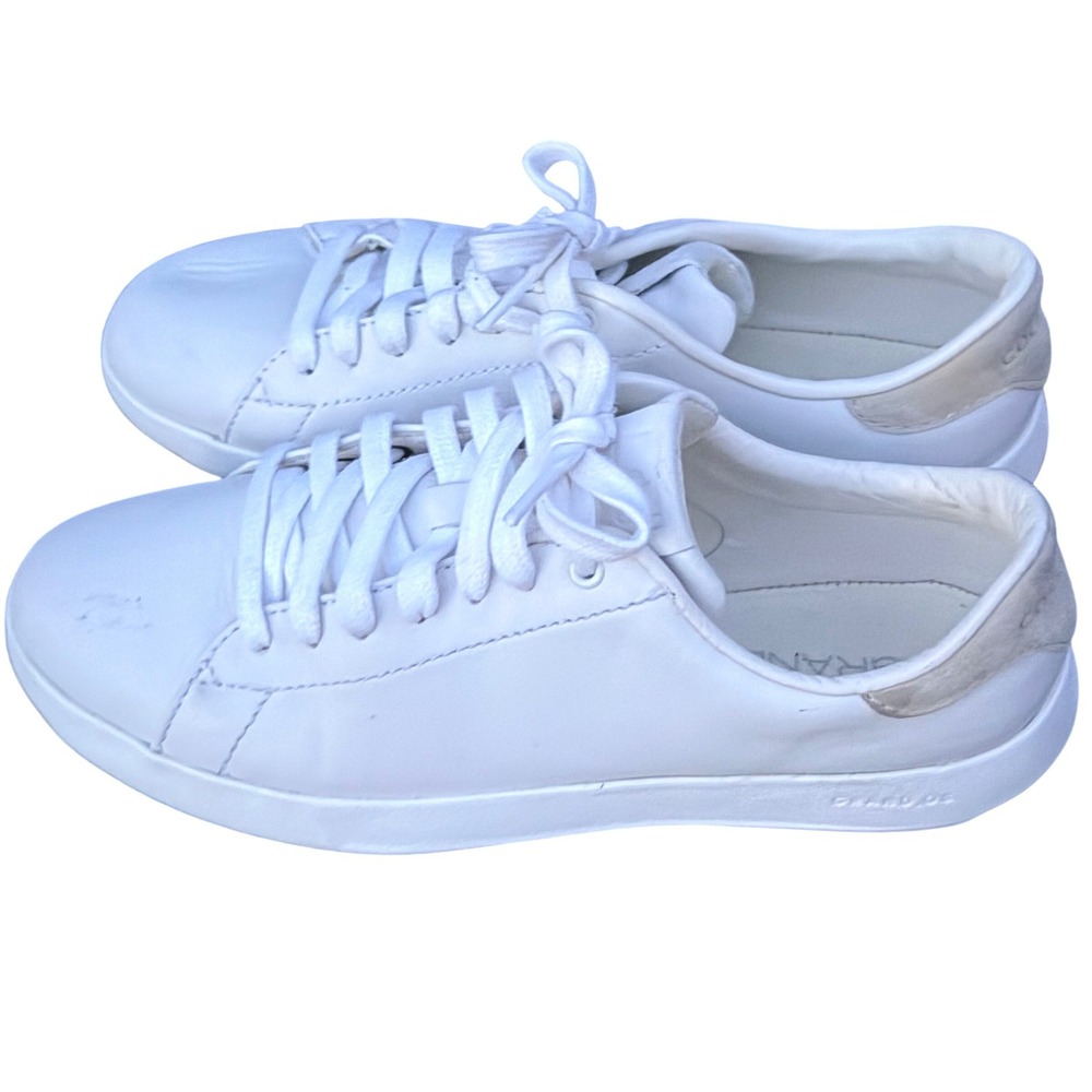Cole Haan GrandPro Rally Court Sneaker Womens 7.5 White Leather Low Top